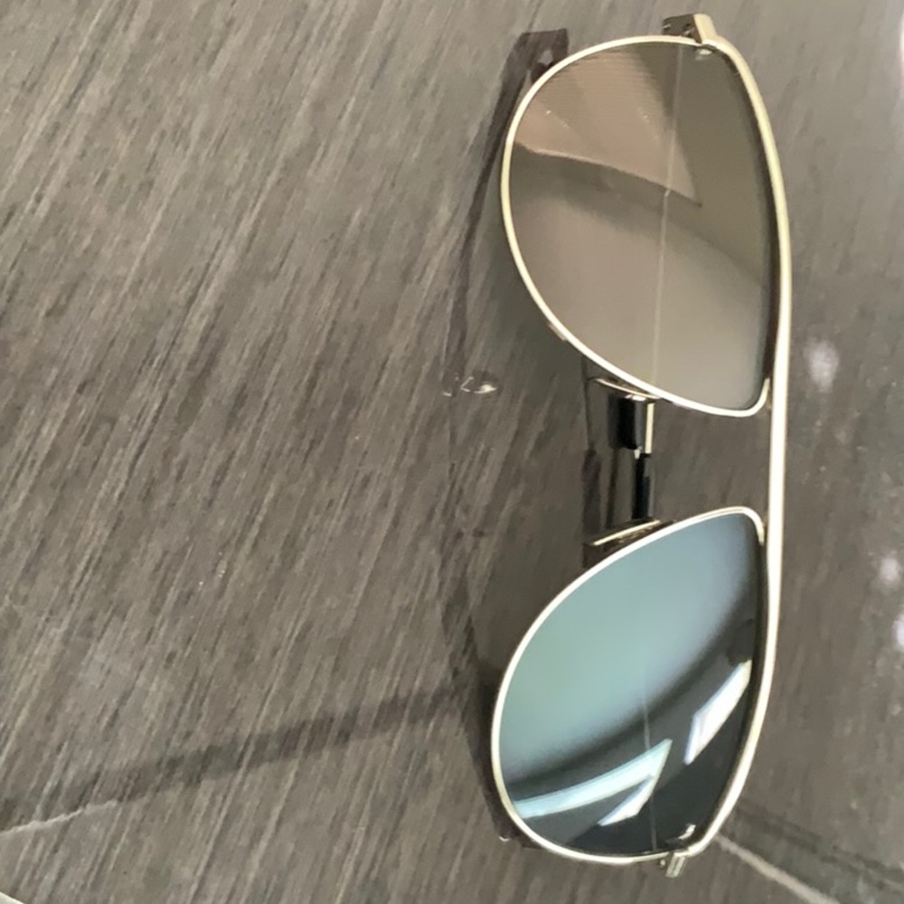 Men's Aviator Sunglasses - Silver Frame with Gradient Lenses